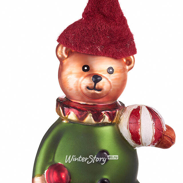 Елочная игрушка Мишка - Christmas Holidays 17 см в подарочной коробке, стекло Winter Deco