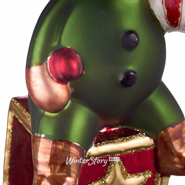 Елочная игрушка Мишка - Christmas Holidays 17 см в подарочной коробке, стекло Winter Deco