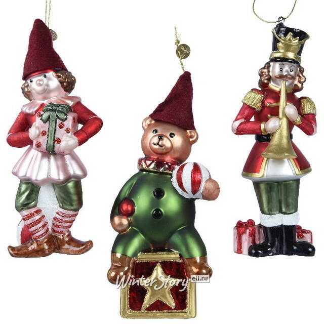 Елочная игрушка Мишка - Christmas Holidays 17 см в подарочной коробке, стекло Winter Deco