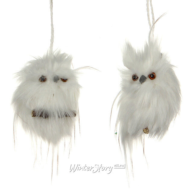 Елочная игрушка "Совушка белоснежная", 10*6*6 см, подвеска Edelman (Эдельман)