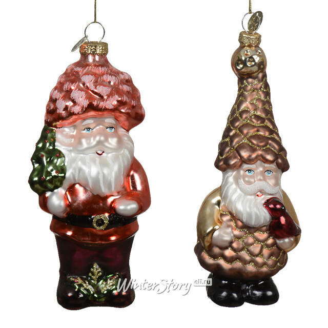 Стеклянная елочная игрушка Гном Гимли из Дарвена 14 см Kaemingk