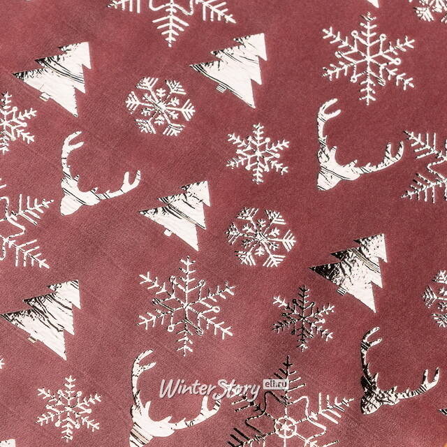 Новогодняя дорожка Rosantico - Зимний Лес 270*28 см Due Esse Christmas (Ду Эссе Кристмас)