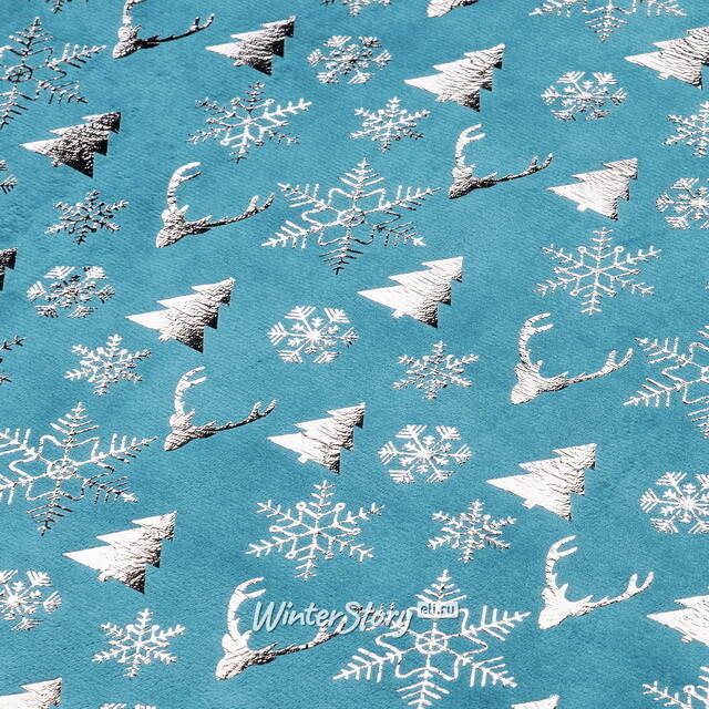 Новогодняя дорожка Via Celeste - Зимний Лес 270*48 см Due Esse Christmas (Ду Эссе Кристмас)