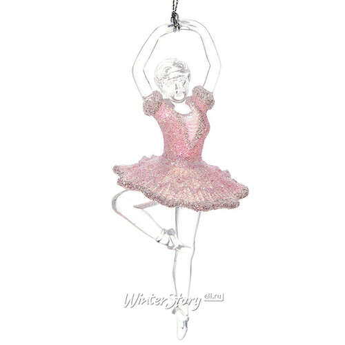 Елочная игрушка Балерина в нежно-розовом 15 см, подвеска Царь Елка