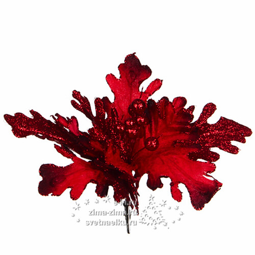 Композиция Осенний Цветок 26 см красная Edelman