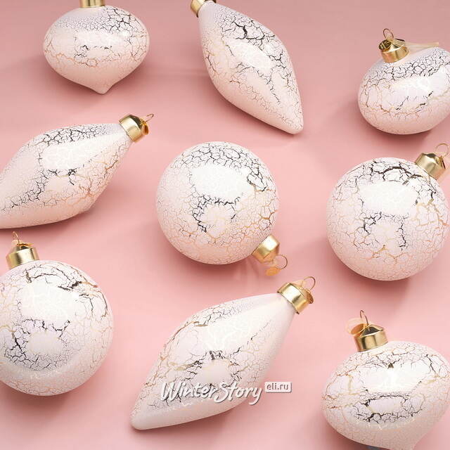 Набор стеклянных игрушек Ceres Framme 8-12 см, 9 шт Christmas Deluxe