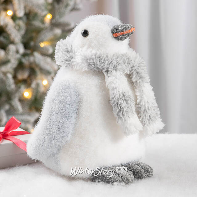 Декоративная фигура Пингвин Шанти в шарфе - Ice Heart 22 см Christmas Deluxe