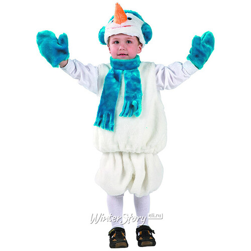 Карнавальный костюм Снеговик, рост 110 см Батик