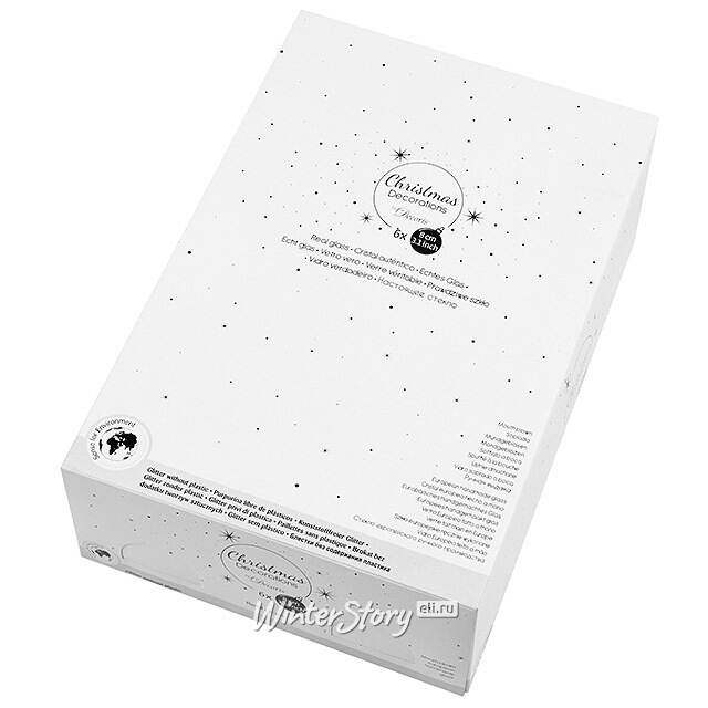 Набор стеклянных шаров Giardino delle Rose 8 см, 5 шт, уцененный Kaemingk