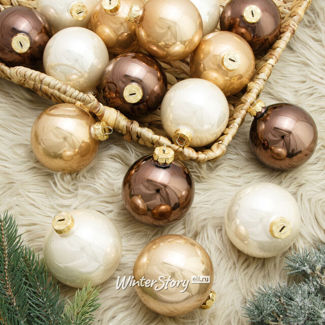 Коллекция стеклянных шаров Роскошь Вероны 8 см, 16 шт Winter Deco