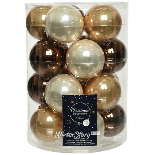 Коллекция стеклянных шаров Роскошь Вероны 6 см, 20 шт Kaemingk