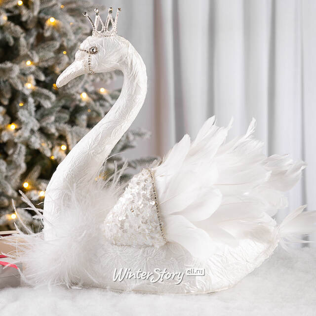 Декоративная фигура Царевна Лебедь Элизе - Warm heart 38*20 см Christmas Deluxe