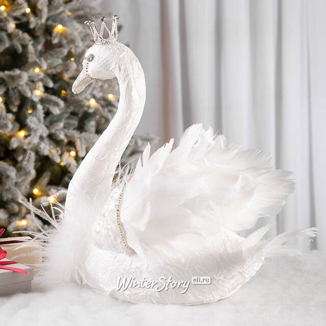 Декоративная фигура Царевна Лебедь Элизе - Warm heart 38*20 см Christmas Deluxe