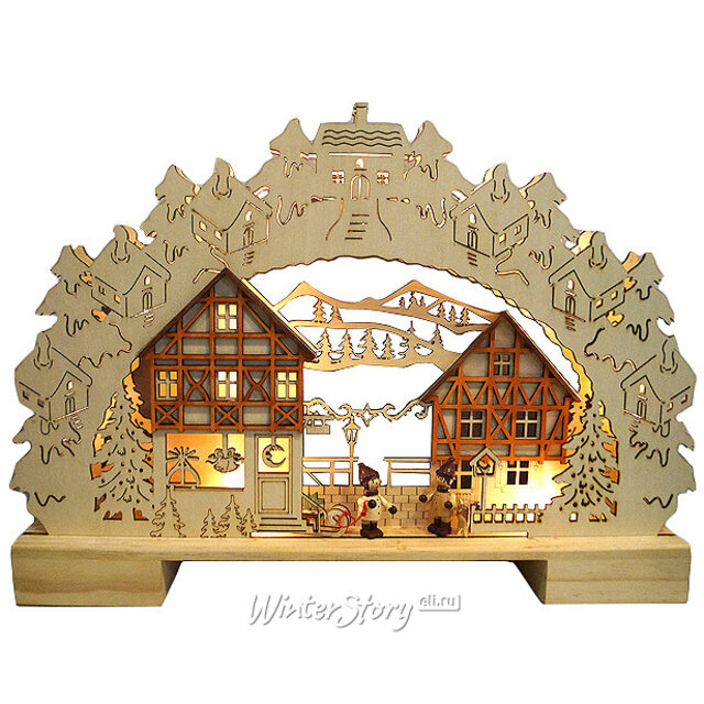 Светильник-горка Вечерний дворик 44*30 см, 10 LED ламп, батарейка Star Trading (Svetlitsa)