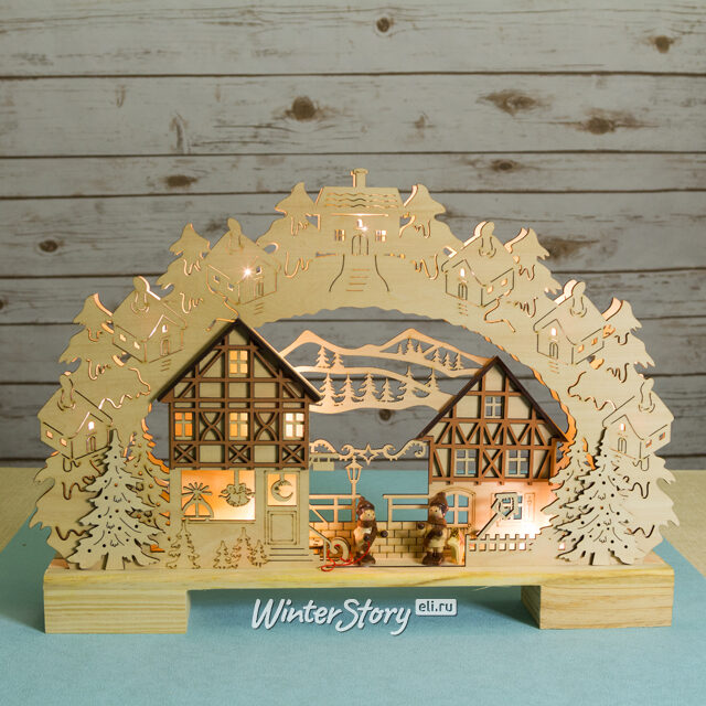 Светильник-горка Вечерний дворик 44*30 см, 10 LED ламп, батарейка Star Trading (Svetlitsa)