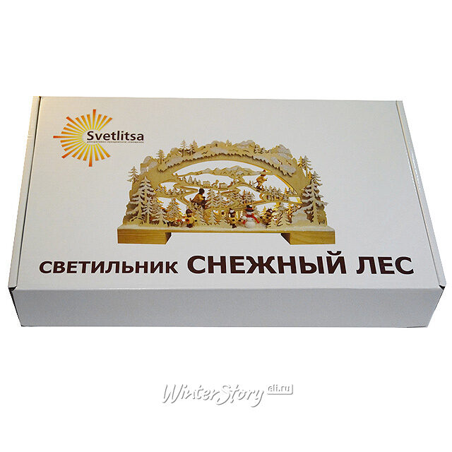 Светильник-горка Снежный Лес 42*26 см, 10 LED ламп, батарейка Star Trading (Svetlitsa)