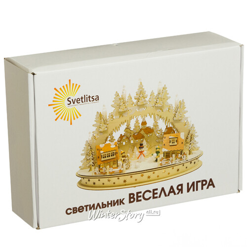 Рождественская горка Снежные Забавы 42*30 см, батарейка Star Trading (Svetlitsa)