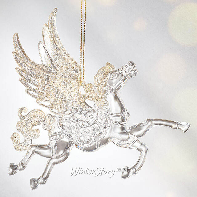 Елочная игрушка Пегас Рианнон - Песнь Льда и Хрусталя 14 см, подвеска Forest Market