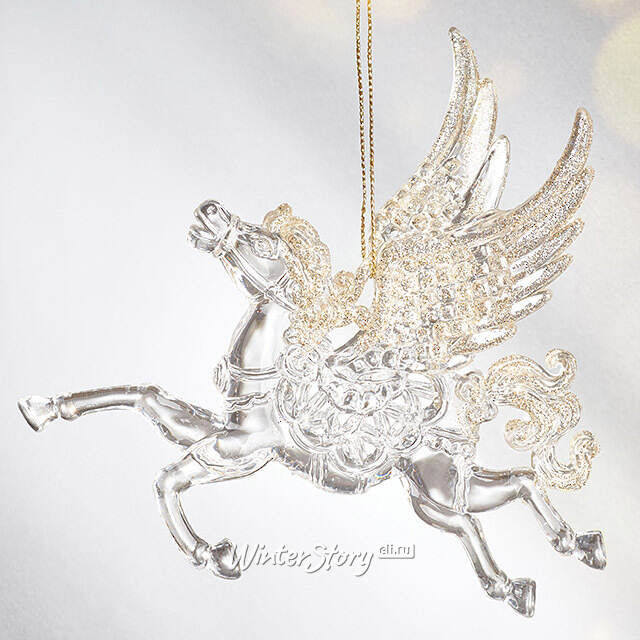Елочная игрушка Пегас Рианнон - Песнь Льда и Хрусталя 14 см, подвеска Forest Market