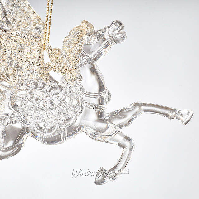 Елочная игрушка Пегас Рианнон - Песнь Льда и Хрусталя 14 см, подвеска Forest Market