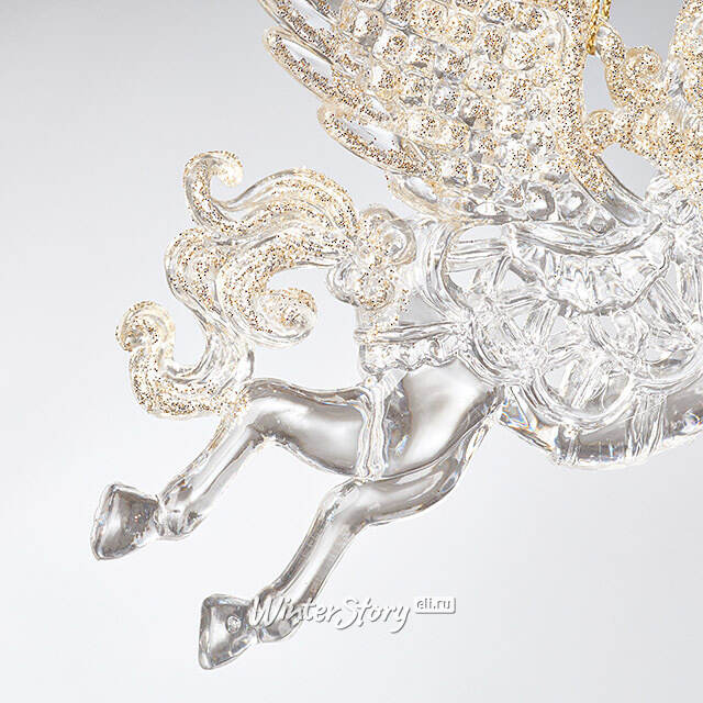 Елочная игрушка Пегас Рианнон - Песнь Льда и Хрусталя 14 см, подвеска Forest Market