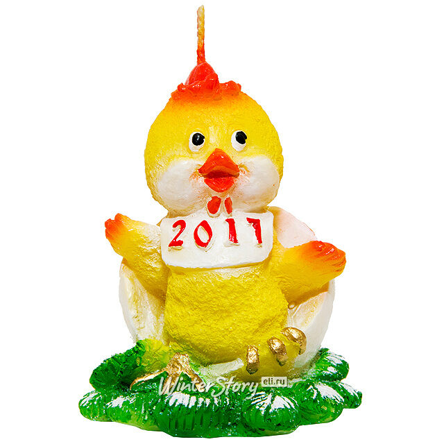 Свеча "Цыпленок в скорлупе", 9*6 см Снегурочка