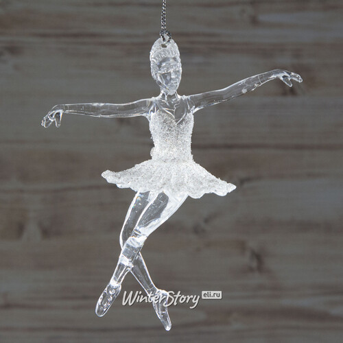 Елочная игрушка Балерина в Белом Платье 13 см, подвеска Forest Market