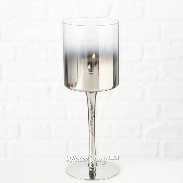 Стеклянный подсвечник-бокал Graccio 25 см Boltze