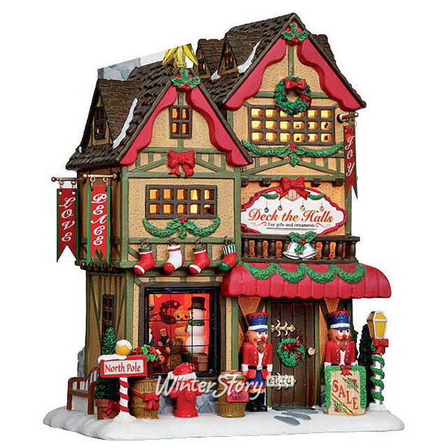 Магазин рождественских игрушек Lemax, 22*17*13 см, подсветка, батарейки Lemax
