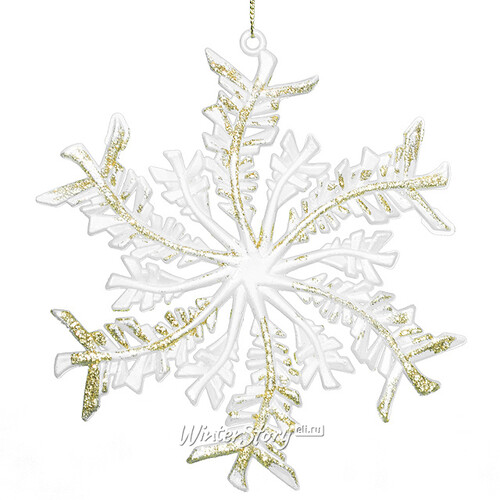 Снежинка "Снежный вихрь", 14*13 см, жемчужно-белый с золотом Holiday Classics