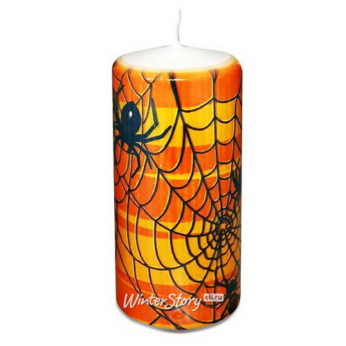 Декоративная свеча Хэллоуин - Паучья вечеринка 13 см Омский Свечной