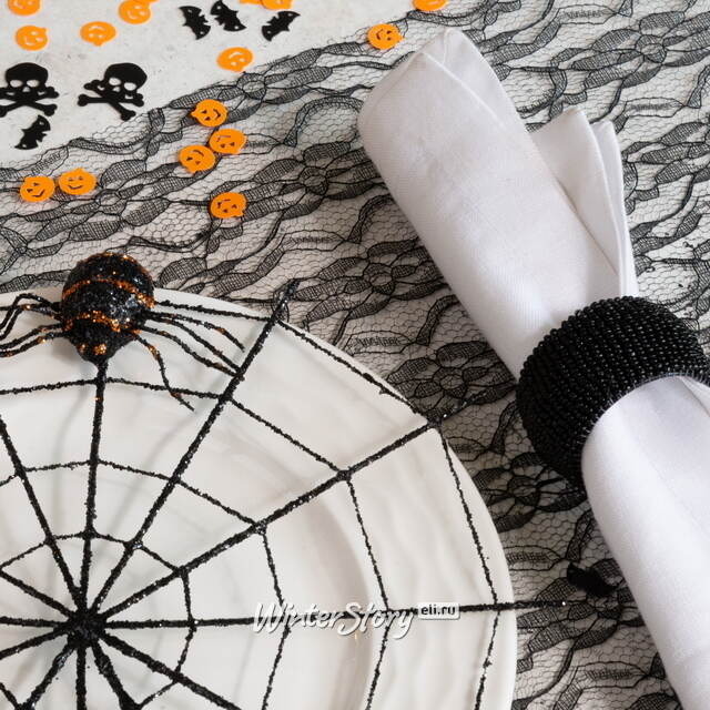 Декоративное украшение Паук Джером в паутине 25 см Winter Deco