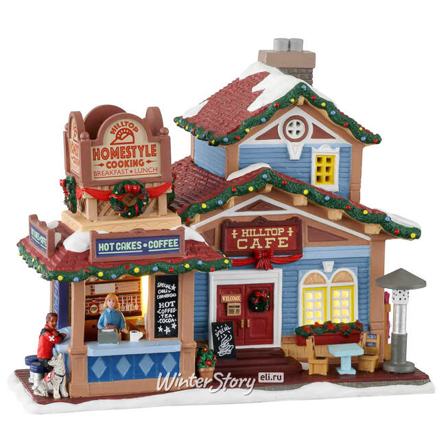 Кафе Hilltop 23*19 см, подсветка Lemax