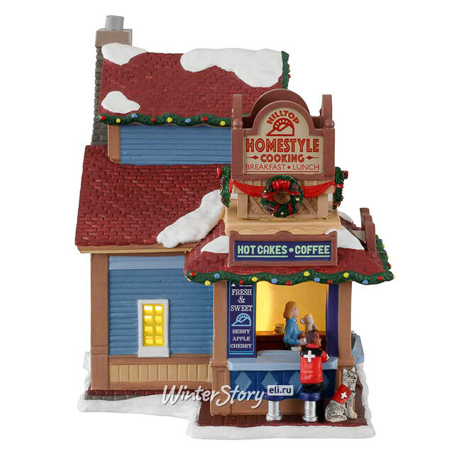 Кафе Hilltop 23*19 см, подсветка Lemax