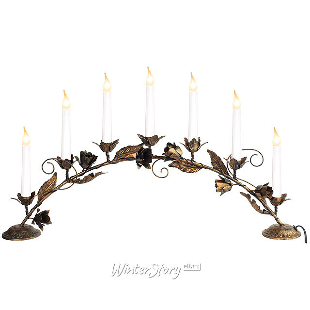 Светильник-горка Rosetta 62*35 см бронза, 7 свечей Star Trading