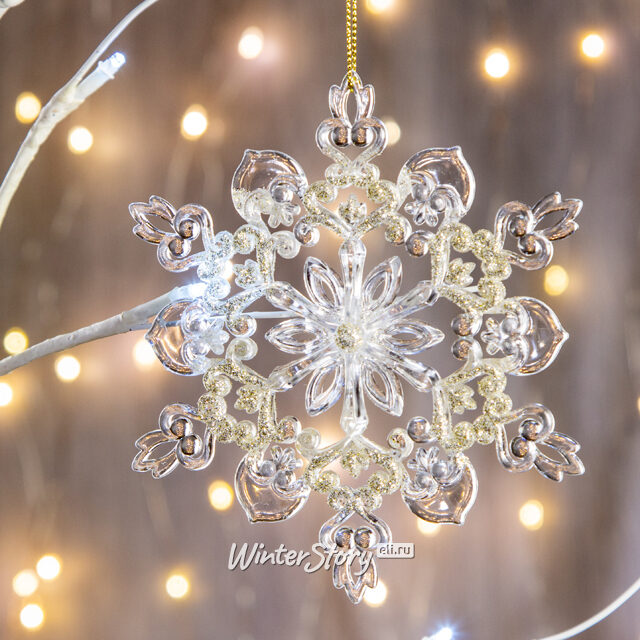 Набор елочных украшений Зимний Хрусталь, 42 игрушки Снегурочка