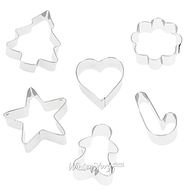 Формочки для печенья Новогодние сладости 7 см, 6 шт Koopman