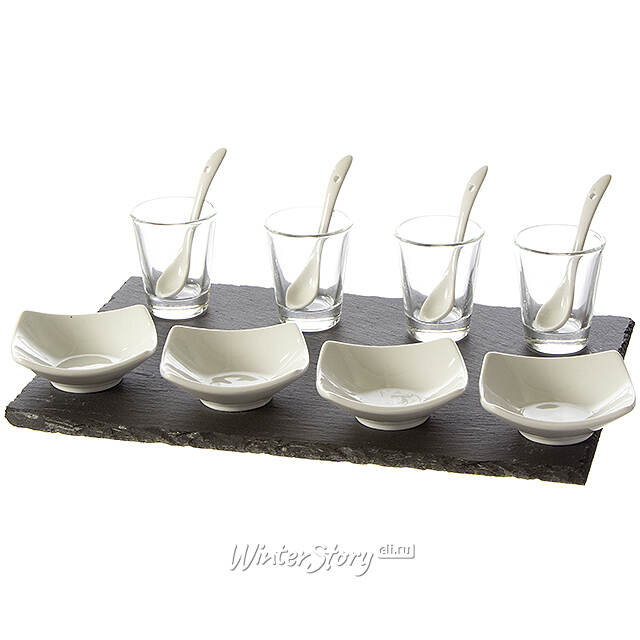 Набор для сервировки закусок с подносом Marseille 31*21 см, 13 предметов Koopman