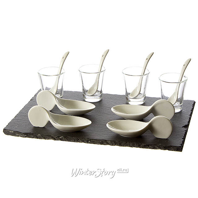 Набор для сервировки закусок с подносом Amiens 31*21 см, 13 предметов Koopman