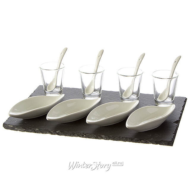 Набор для сервировки закусок с подносом Lille 31*21 см, 13 предметов Koopman