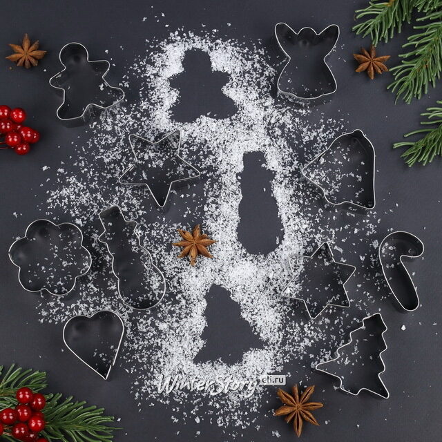 Набор новогодних форм для печенья Crispy Cookie, 10 шт Koopman