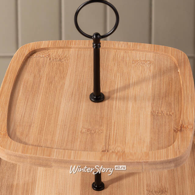 Этажерка для закусок Биргит 24 см, двухъярусная Koopman