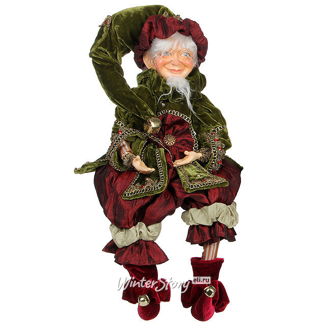 Фигура Эльф Аймон в бордово-зеленом камзоле 46 см Katherine’s Collection