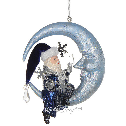 Елочная игрушка "Лунный Санта 1", 15 см Katherine’s Collection