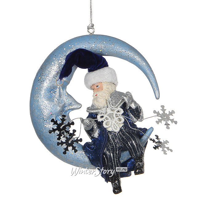 Елочная игрушка "Лунный Санта 2", 15 см Katherine’s Collection