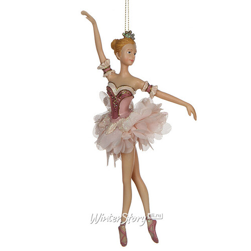Елочное украшение "Балерина Марилена в розовом платье", 18 см Katherine’s Collection