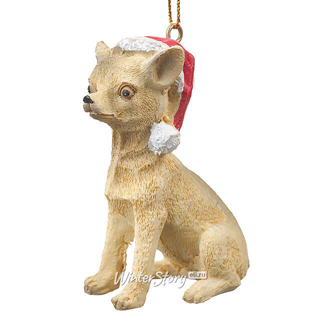 Елочная игрушка Собачка Чихуахуа - Новогодние питомцы 8 см Edelman