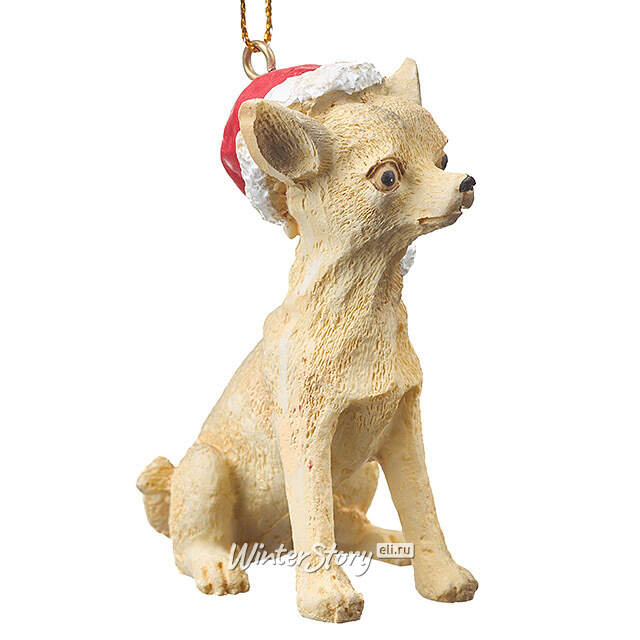 Елочная игрушка Собачка Чихуахуа - Новогодние питомцы 8 см Edelman