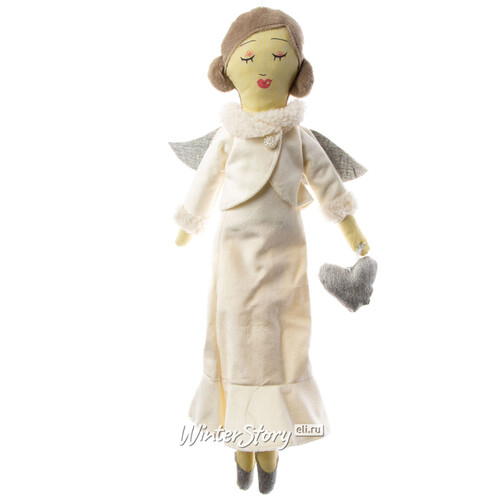 Кукла на елку Фея - Леди Марселла с сердечком 40 см, подвеска Due Esse Christmas