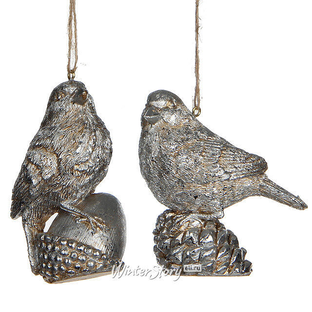 Елочная игрушка Птичка Лесная 9*5*6 см, подвеска Edelman